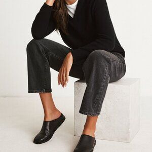 Vince Raquel Black Slip-On Shoes